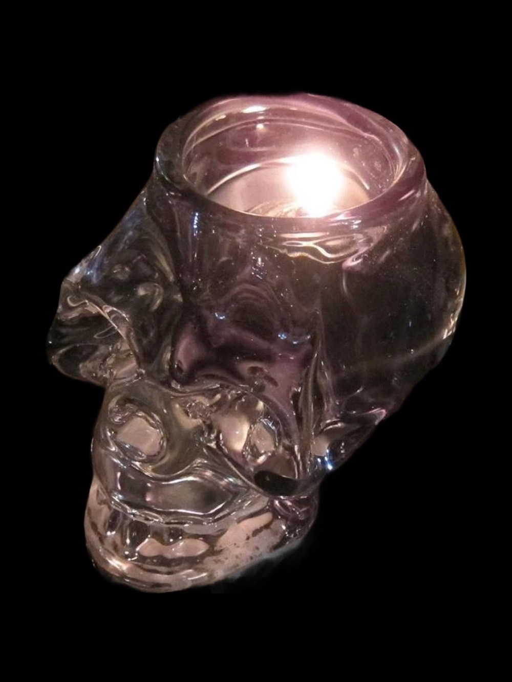 NEW Fabulous Diamond Star Skull Glass Votive/Tea-light Candle Holders-Set of 2️⃣